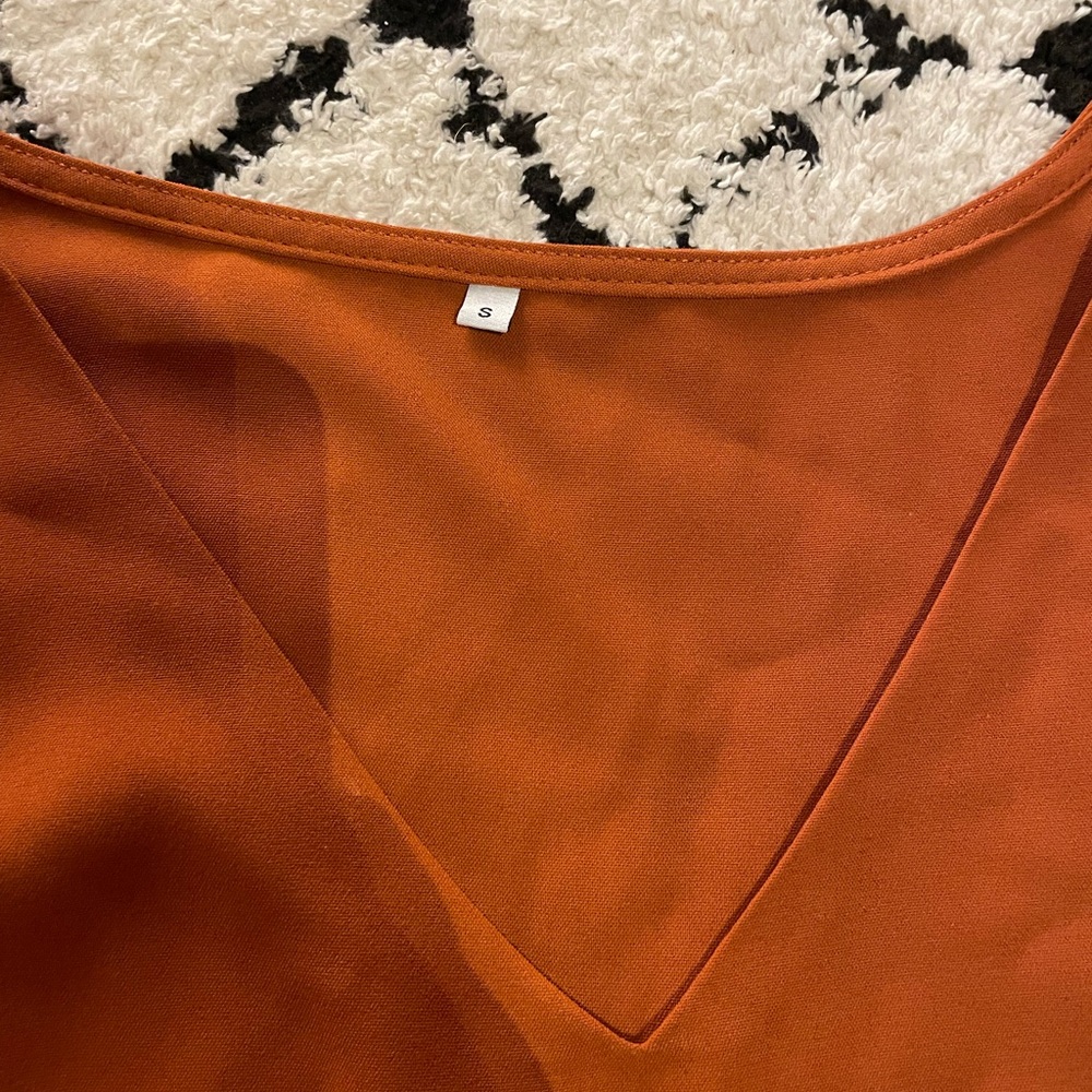 Womens Tunic Dress Long Sleeve V Neck - Picture 6 of 6